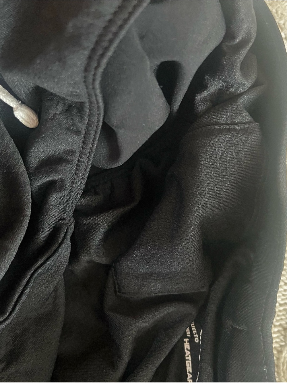 Under Armour Women’s Black Running Shorts with White Trim Size Small - Picture 6 of 8